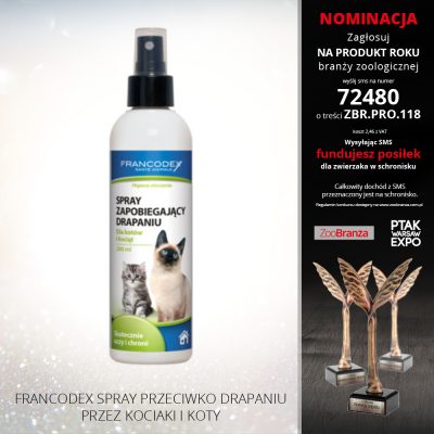 FRANCODEX SPRAY PRZECIWKO DRAPANIU PRZEZ KOCIAKI I KOTY