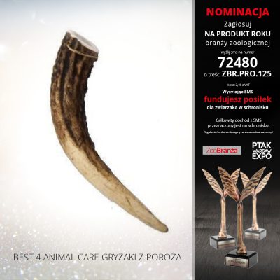 BEST 4 ANIMAL CARE GRYZAKI Z POROŻA