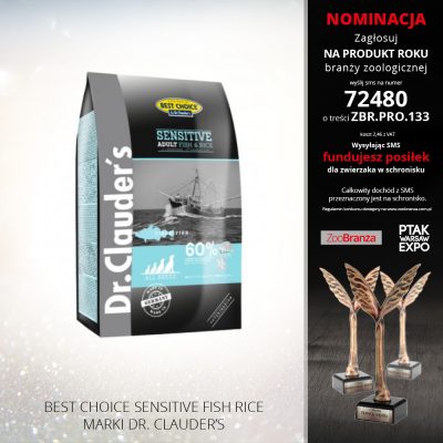 BEST CHOICE SENSITIVE FISH RICE FIRMY DR. CLAUDER’S