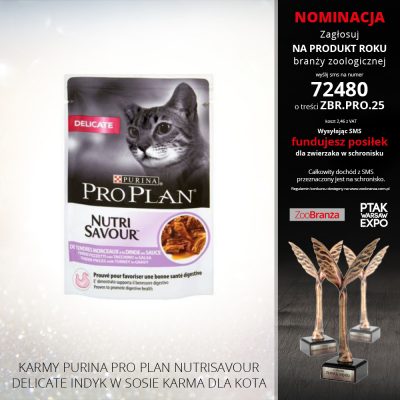 KARMY PURINA PRO PLAN NUTRISAVOUR DELICATE INDYK W SOSIE