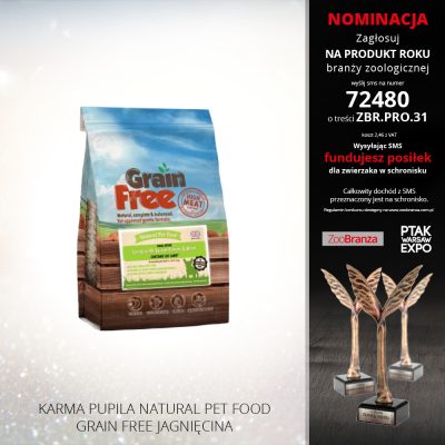 KARMA PUPILA NATURAL PET FOOD GRAIN FREE JAGNIĘCINA