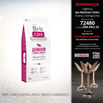 BRIT CARE JUNIOR LARGE BREED LAMB&RICE
