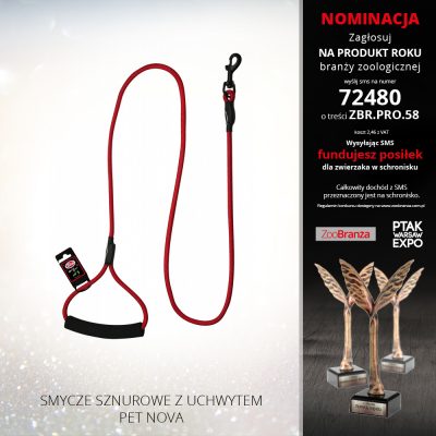 SMYCZE SZNUROWE Z UCHWYTEM PET NOVA