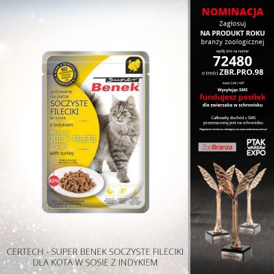 CERTECH – SUPER BENEK SOCZYSTE FILECIKI DLA KOTA W SOSIE Z INDYKIEM