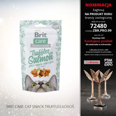 BRIT CARE CAT SNACK TRUFFLES ŁOSOŚ